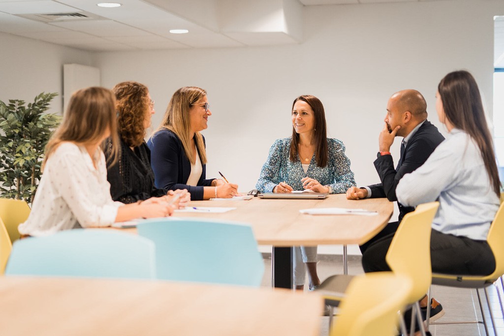 Réunion d'équipe en entreprise
